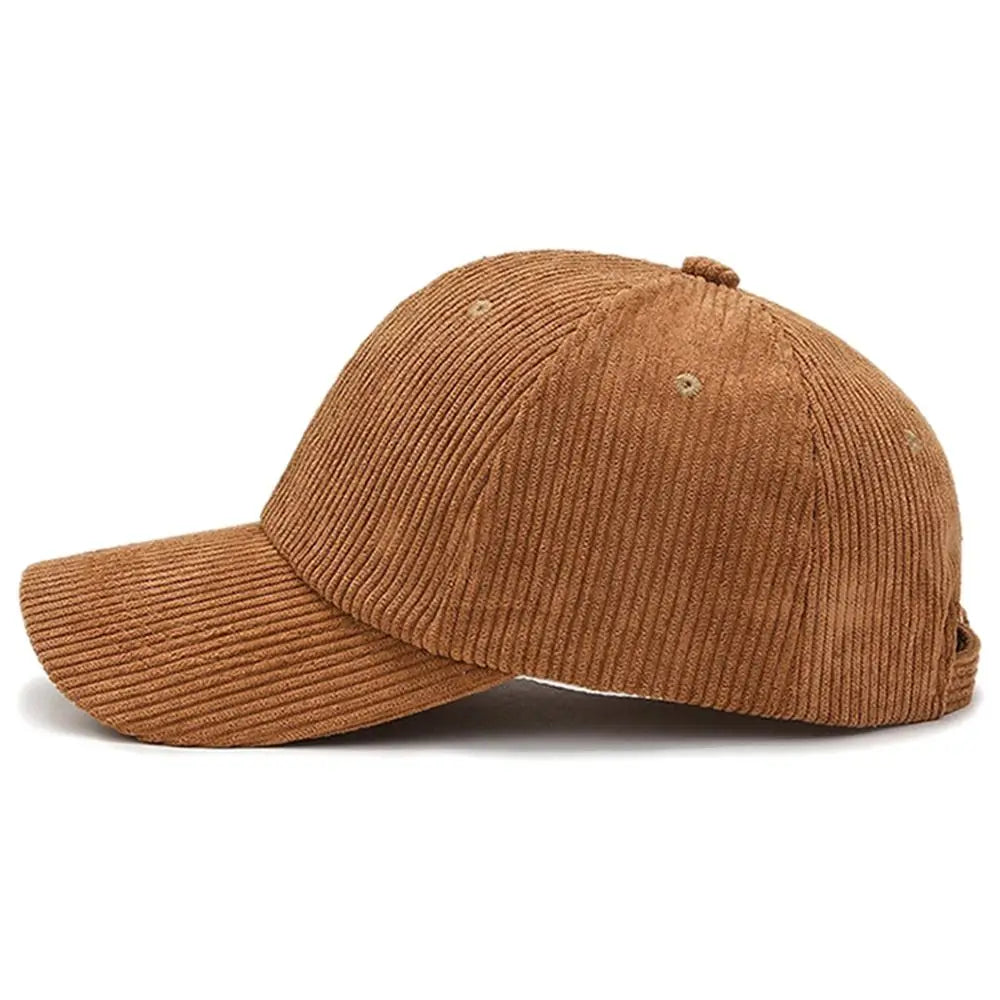 Breathable Unisex Corduroy Corduroy Baseball Cap Adjustable Baseball Hat Sunscreen Cap Women