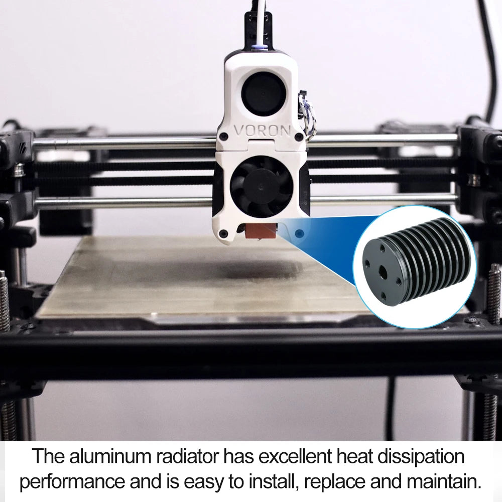 For Voron V6 Hot Sink High Temperature Resistant Aluminum Volcano Hotend Kit Voron Radiator 3D Printer Replacement Part Hotsink