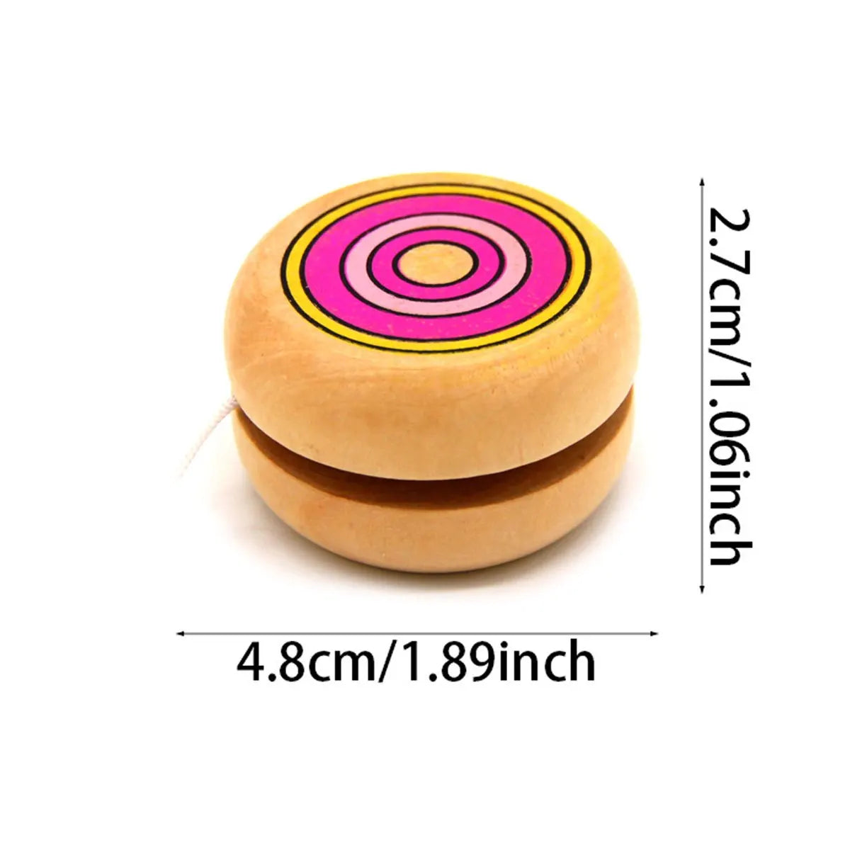 3PCS Handcrafted Wooden Yoyo - Circular Exercise Toy with DIY Paintable Surface, Perfect for Party Games, Adult Hobby ZSY