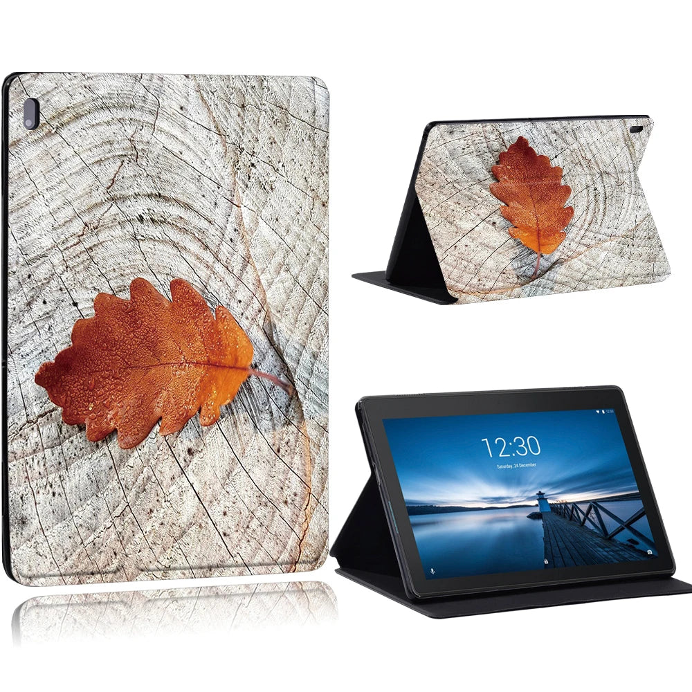 Case for Funda Tablet Lenovo Tab E10 10.1"/Tab M10 10.1"/Smart Tab M10 FHD Plus 10.3" TB-X606F M7 M8 TB-8505 Stand Tablet Cover