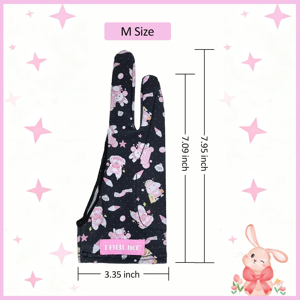 Three-layer Non-slip Glove for iPad/Graphics Drawing Tablet HUION /WACOM/XP-PEN, Drawing Glove for sketching Paiting Art Student