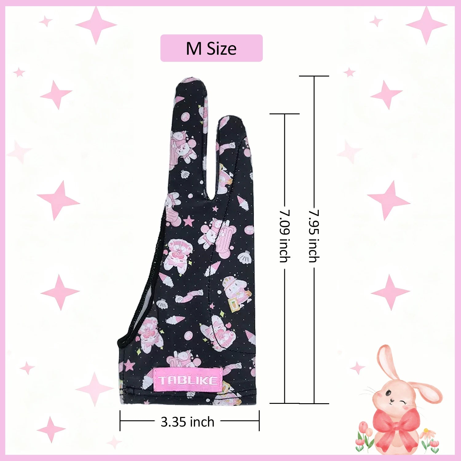 Three-layer Non-slip Glove for iPad/Graphics Drawing Tablet HUION /WACOM/XP-PEN, Drawing Glove for sketching Paiting Art Student