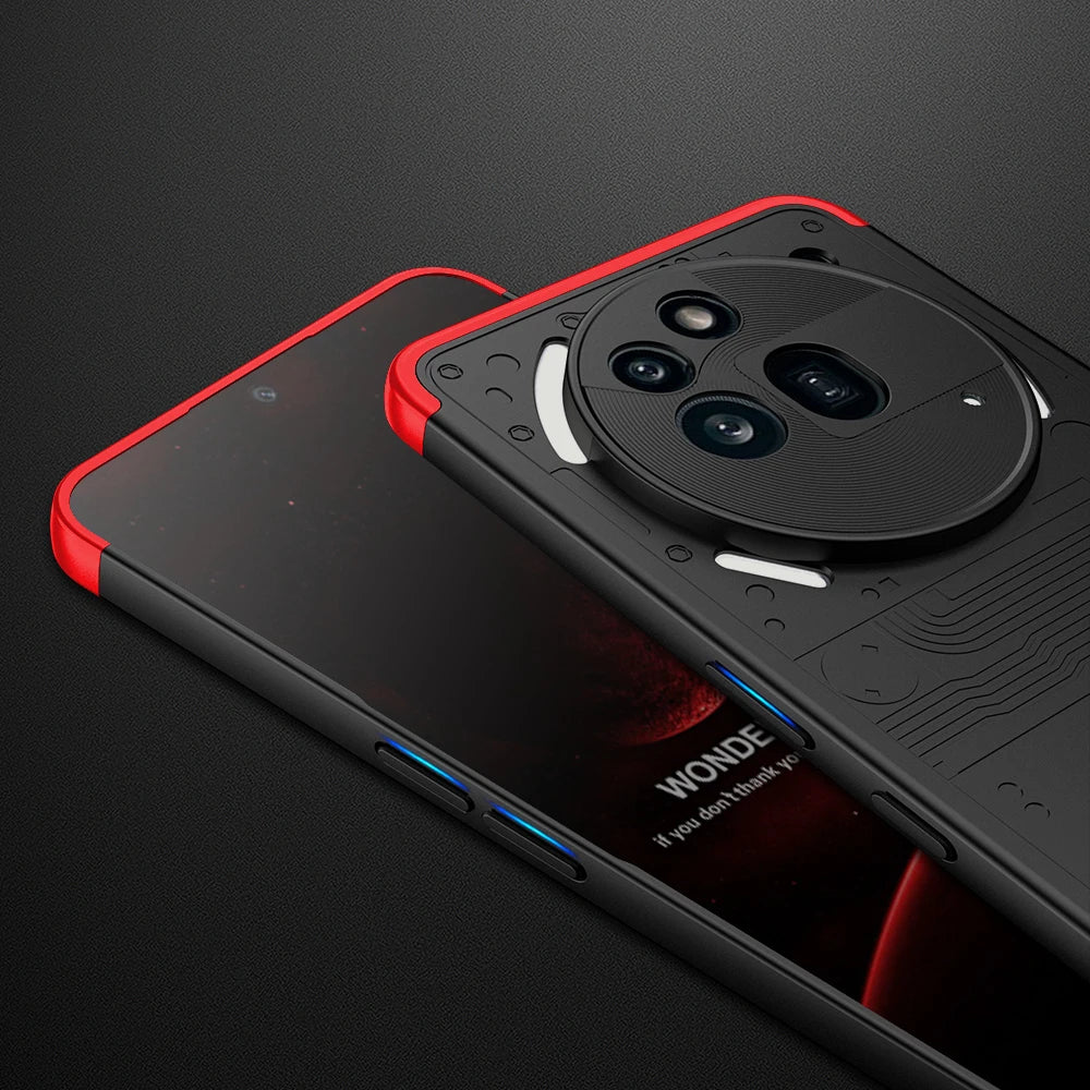 For Nothing Phone3a Pro Matte Hard PC Shockproof 360 Full Protection Case For Nothing Phone 3a Pro Three-stage Combination Cover