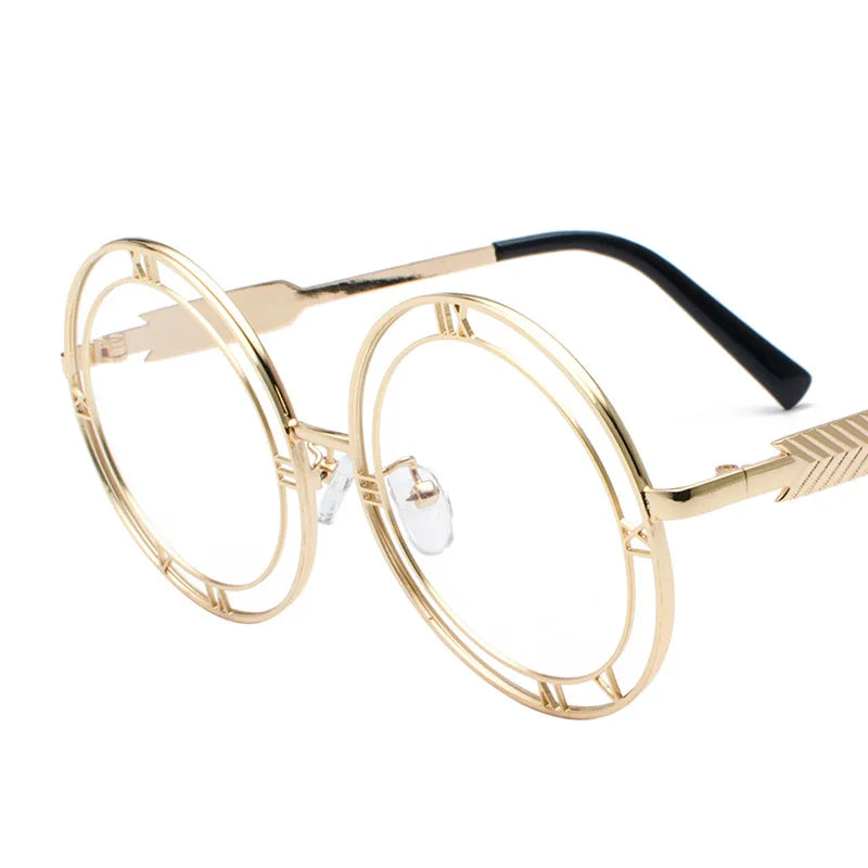 Designer Round Sunglasses For Women And Men Stylish Luxury Brand Unisex Glasses Punk Fashion Trend Eyewear UV400