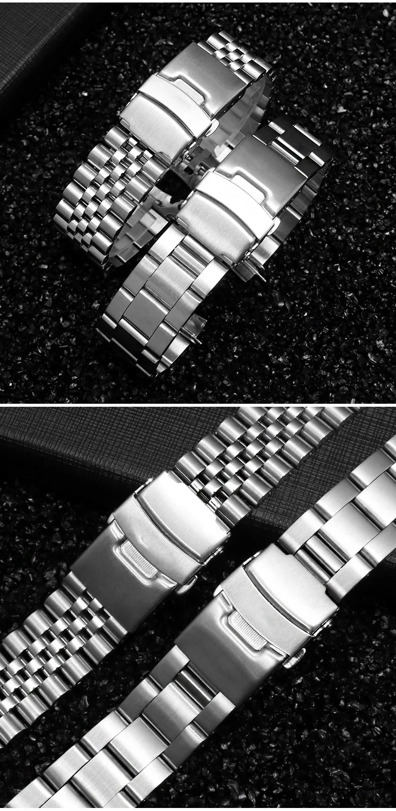 For seiko No. 5 SKX009/007 SKX175/SKX173 Solid Stainless Steel metal Watch Strap 20mm 22mm Watch Accessories Watch Belt Bracelet