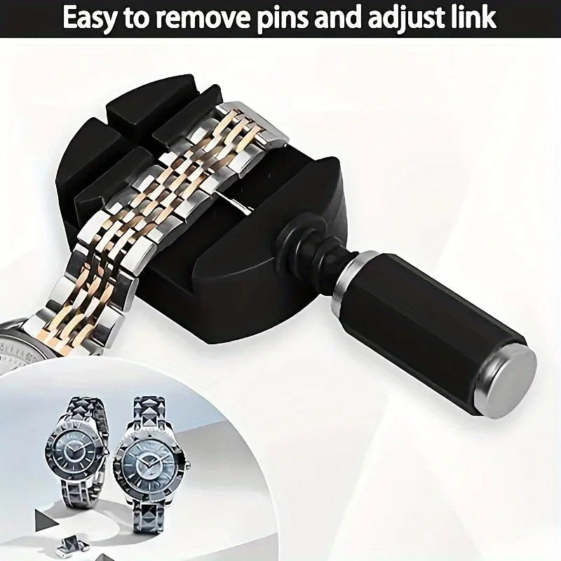 11pcs Watch Link Removal Tool Kit, Watch Band Tool Strap Chain Pin Remover Repair Tool Kit For Watch Band Strap Adjustment, Watc