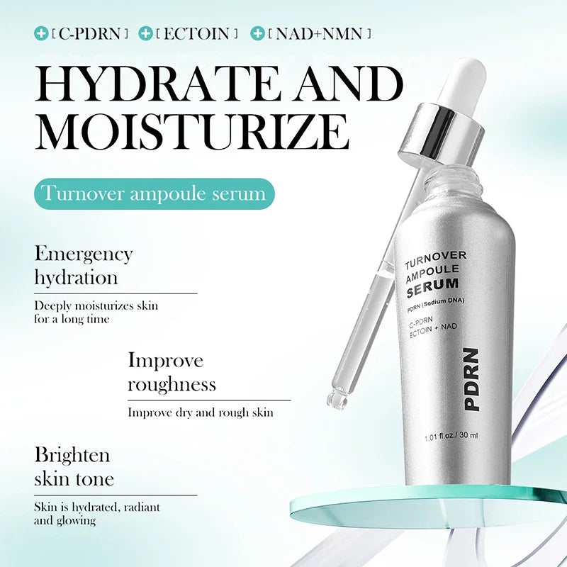 PDRN Peptide Collagen Essence Cream Set,PDRN Firming Deeply Moisturizing Skin Care Ampoule Essence,PDRN High SPF Glow Sunscreen