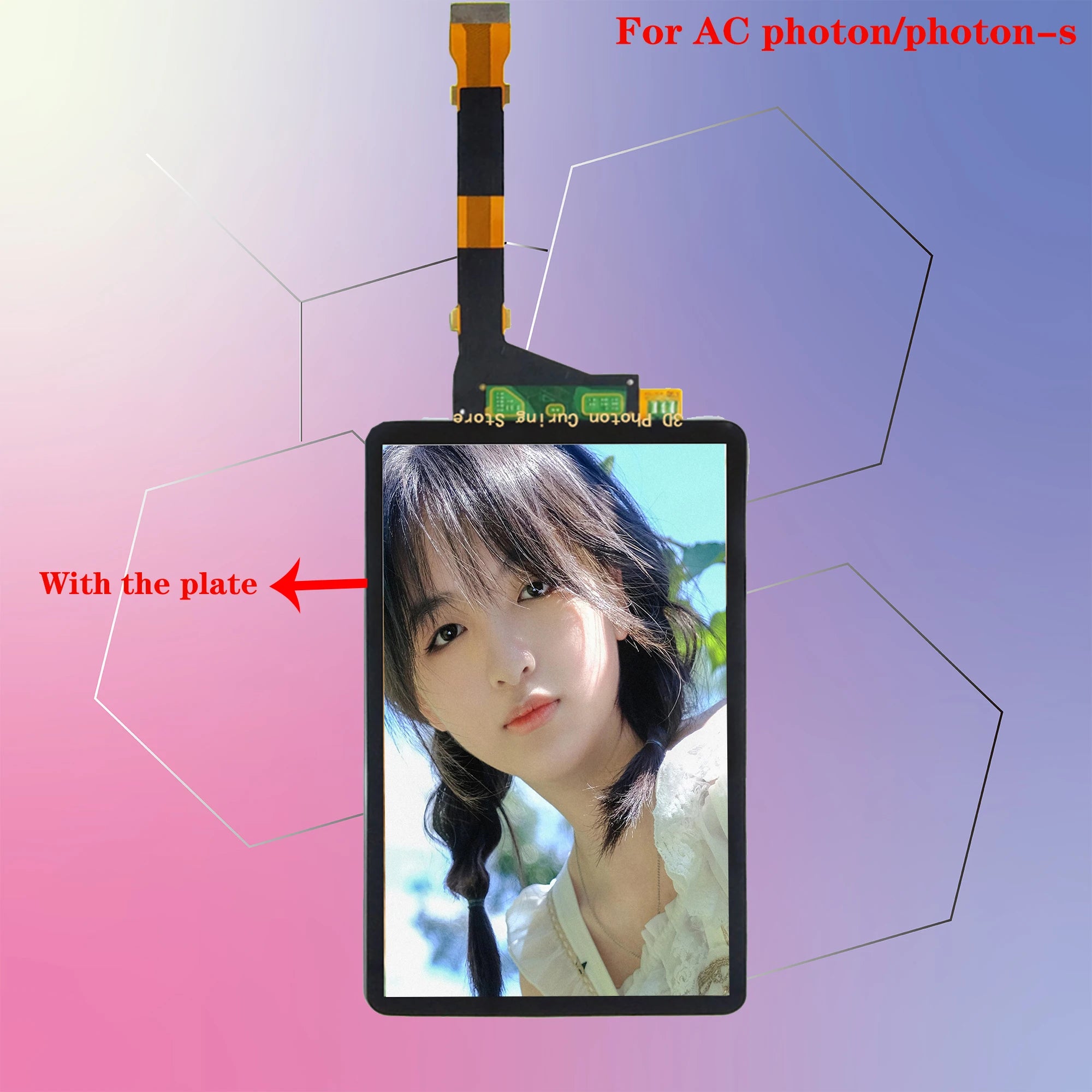 Anycubic photon-S/photon 5.5-inch LCD Screen sharp LS055R1SX04 2k RGB LCD For photon 3D Printer with glass cover direct use