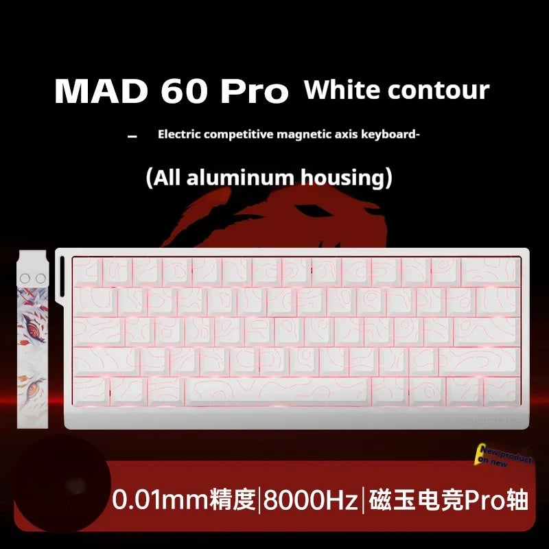 MADLIONS MAD60HE MAD68HE Magnetic Switch Keyboard Wired Mechanical Keyboard 8000Hz 0.01mmRT Valorant Gaming Keyboard Custom