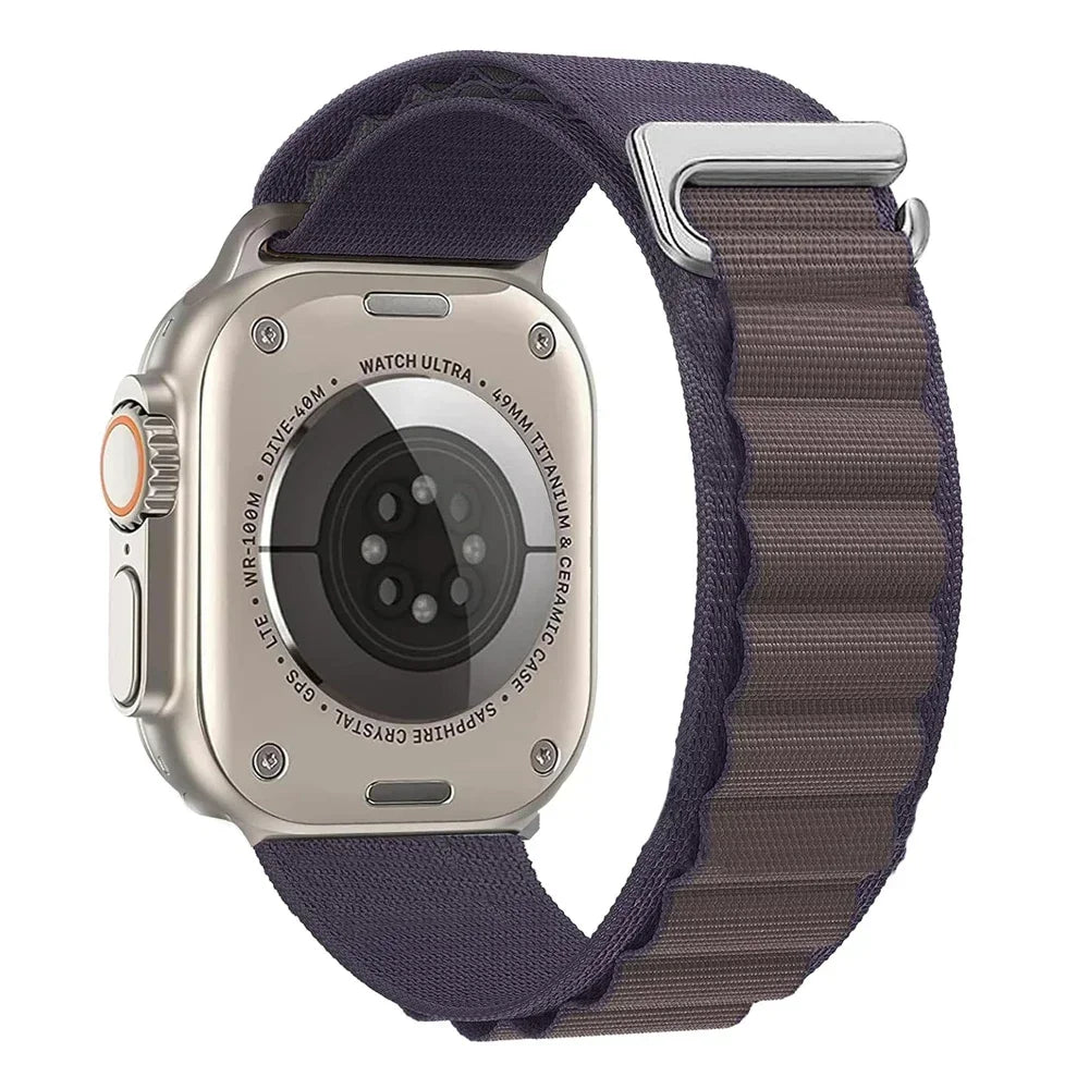 Alpine Loop Strap For Apple Watch Ultra 3 2 1 Band 49mm 11 10 9 8 7 45mm 41mm 42mm 46mm Nylon Bracelet iWatch 6 5 4 3 SE3 2 Belt