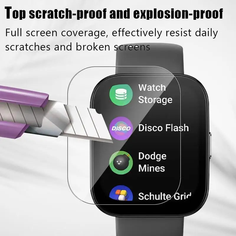 For Amazfit Bip 5 Screen Protector Soft TPU Hydrogel Films For Amazfit Bip 5 Protector HD Clear Anti-Scratch Film Accessories