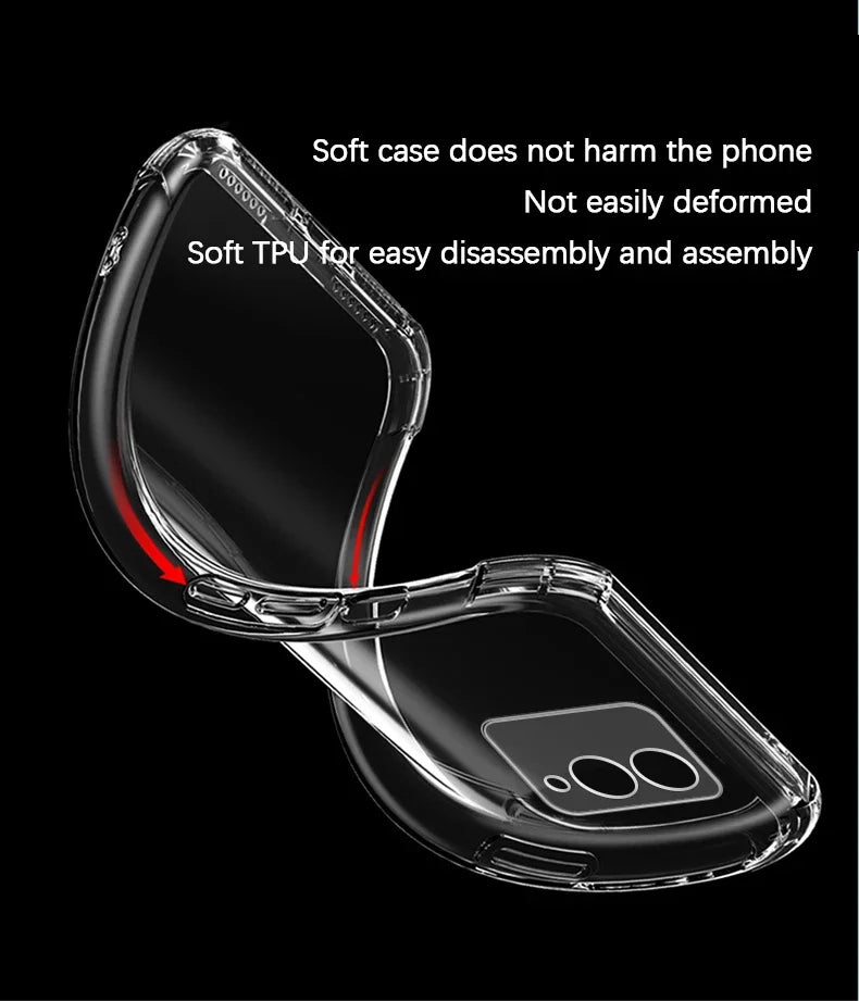 Soft Clear Silicone Phone Case for VIVO Y17S Y16 Y15A Y15S Y12S Y11 Y11S Y10 T1 Shockproof Airbag Transparent Back Cover Housing