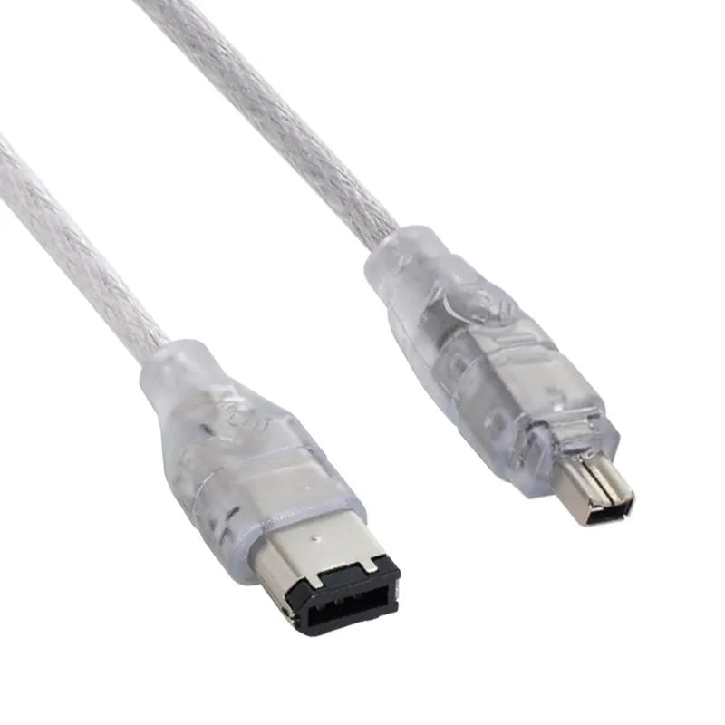 FireWire 1394 to USB Data Cable IEEE 1394 4 Pin to USB Mini Plug Firewire for MINI DV HDV camcorder to Edit for DV   PC Camera