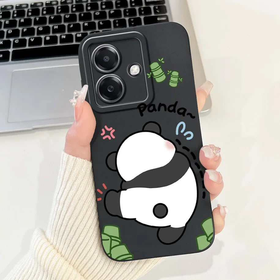 For Funda OPPO A3 A3x 4G Case 2024 Cute Panda Rabbit Soft Silicone Candy Painted Phone Covers For OPPO A40 5G OPPOA3 A 3x Bumper