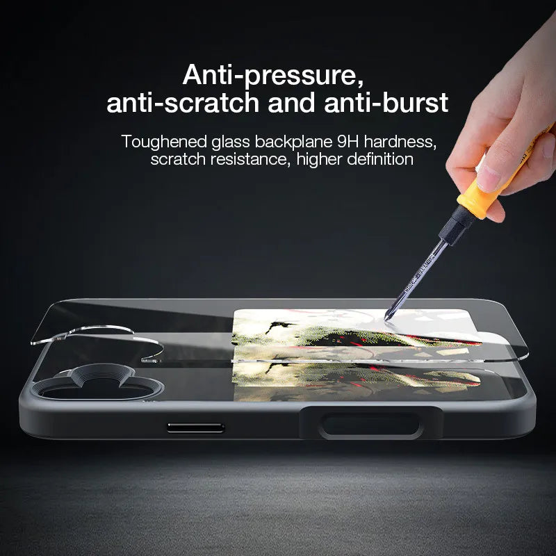 DIY Smart Eink Phone Case for iPhone 16 15 14 13 12 11 Pro Max NFC Ink Screen Phone Full Coverage Comprehensive Protection