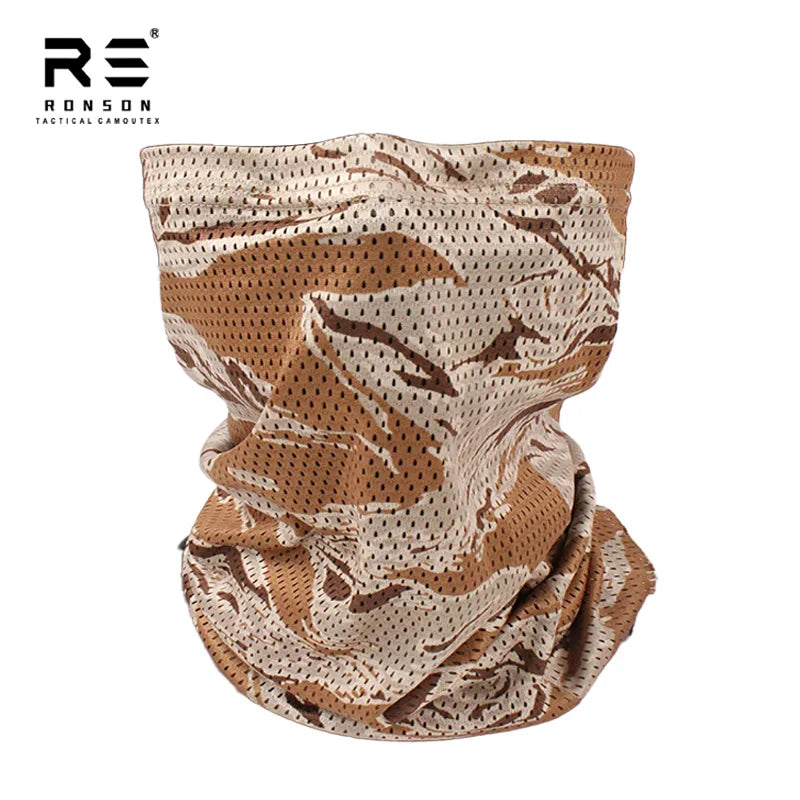 Men's Summer Lightweight Outdoor Cycling Sunscreen Face Mask, Integrated Scarf