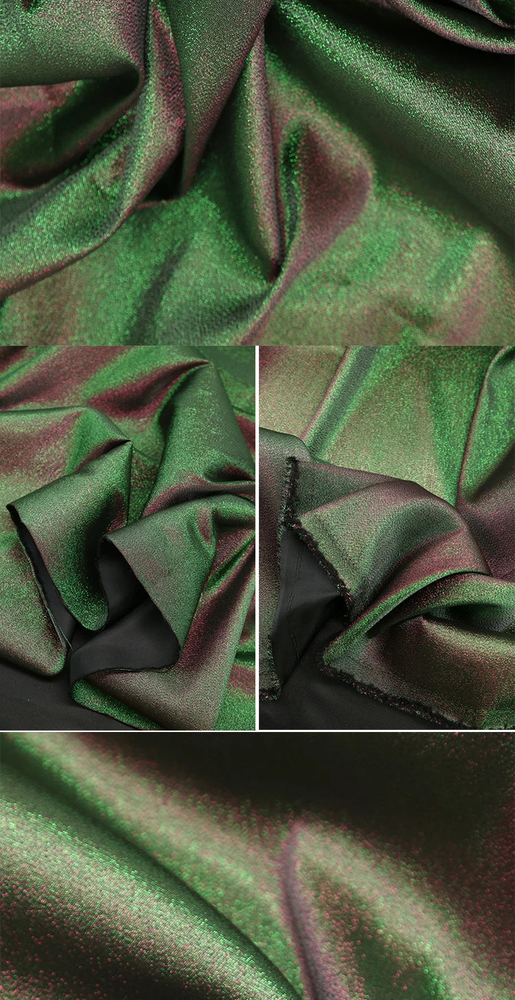 Mermaid Gradient Phantom Fabric Glitter By The Meter for Upholstery Skirts DIY Sewing Fashion Designer Cloth Breathable Textured