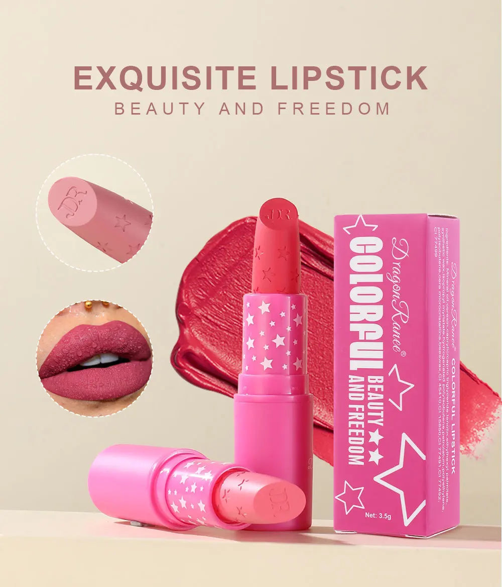 3Pcs Korean Matte Lipstick Set Waterproof Long Lasting High Pigmented Lip Gloss Makeup For Women Beauty Cosmetic