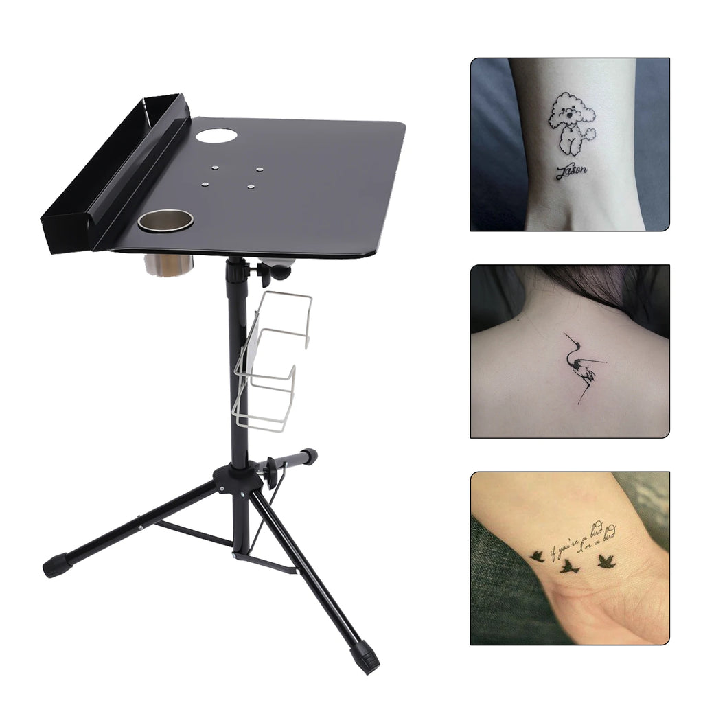 Mobile Metal Tattoos Tattoo Work Station Stand Tattoo Beauty Desk Table Adjustable New