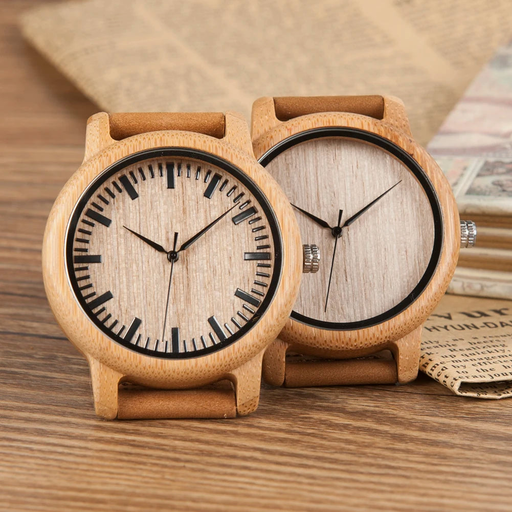 BOBO BIRD Wood Watch for Men and Women Unisex Lightweight Handcrafted Wooden Watches Limited Time Offer Customized
