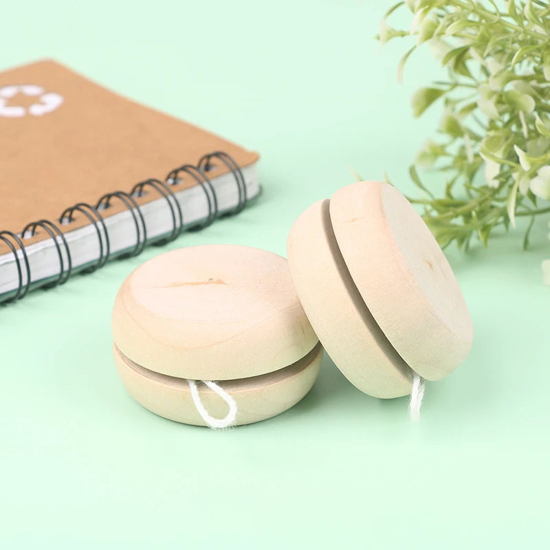 Wooden Yoyo Toy, Color Mini Round DIY Baby Yoyo Ball, Kids Gift