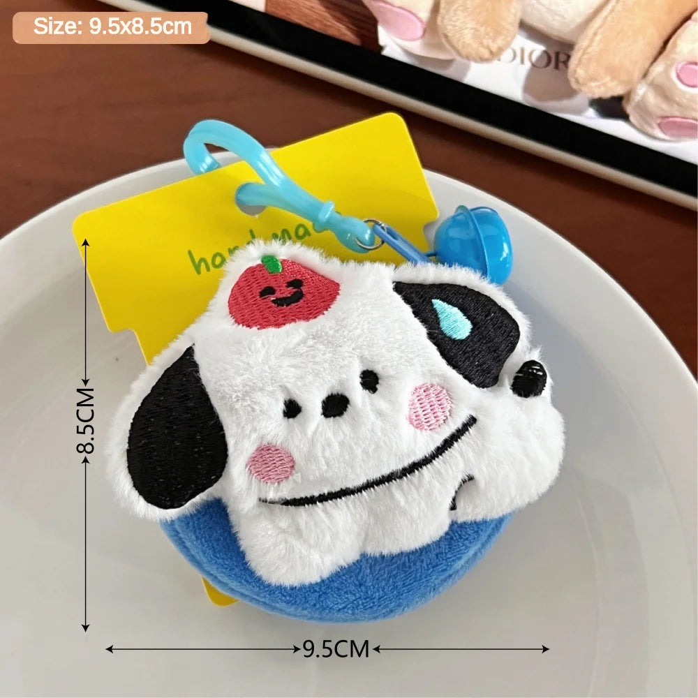 Creative Cute Plush Doll Wallet Multi functional Coin Earphones Lipstick Storage Bag