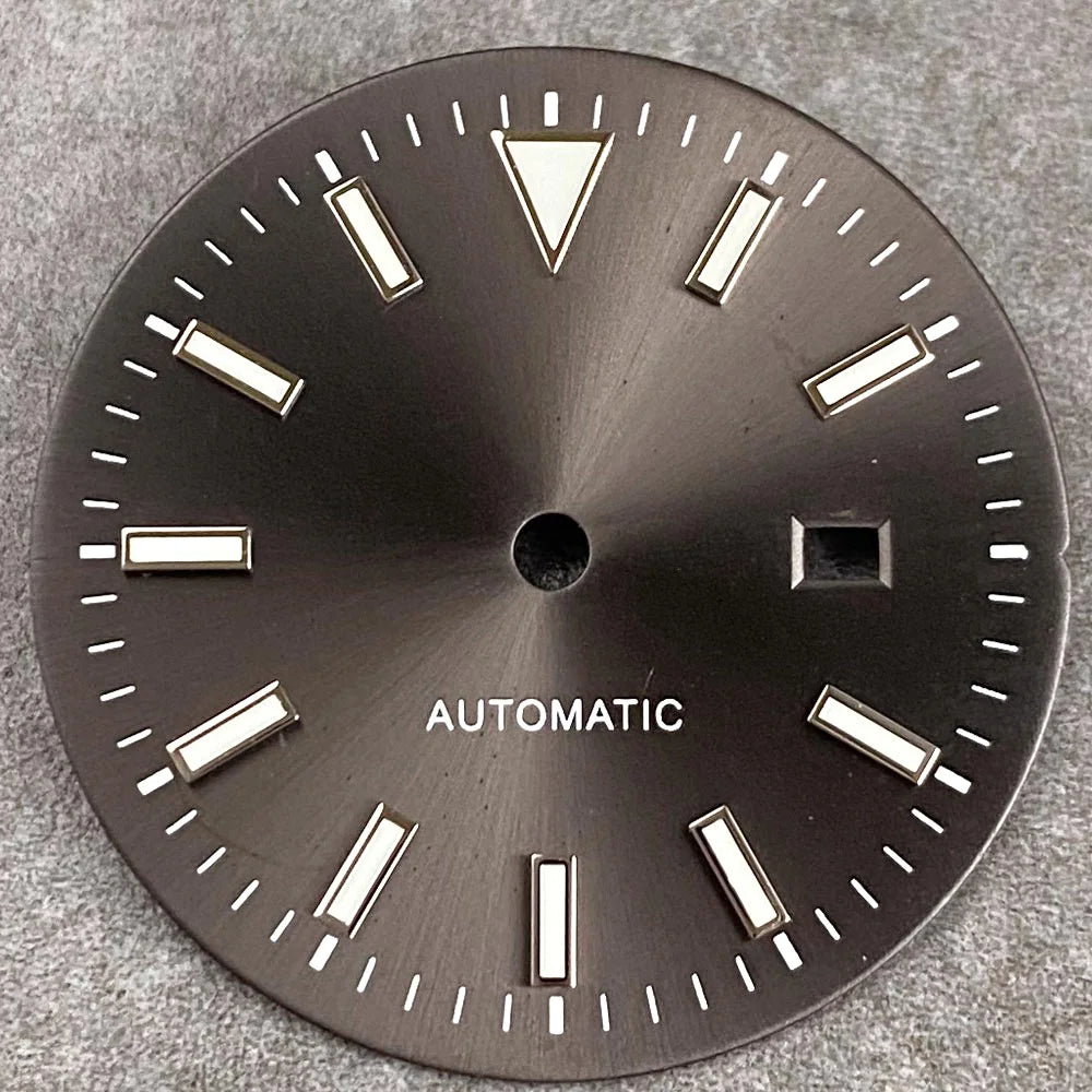 24.5mm Mother of Pearl Shell Dial Roman Diamond Sunburst Watch Dial Hand Fit NH05A NH05 Watch Movement Ladies Watchmaker Tools