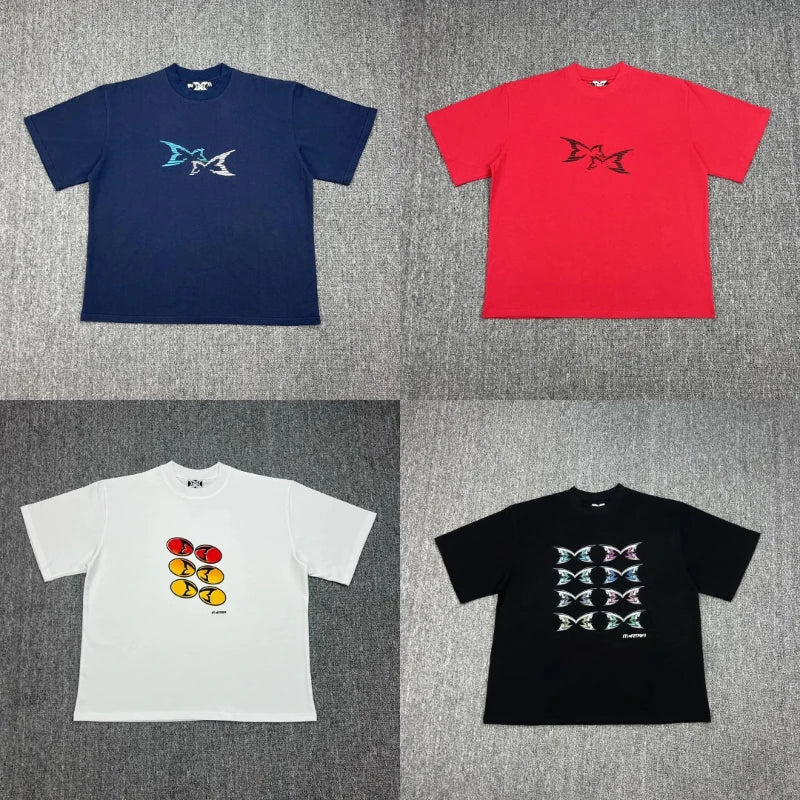 American High Street Trend Mertra T-shirt High-quality Cotton Casual Short-sleeved Top