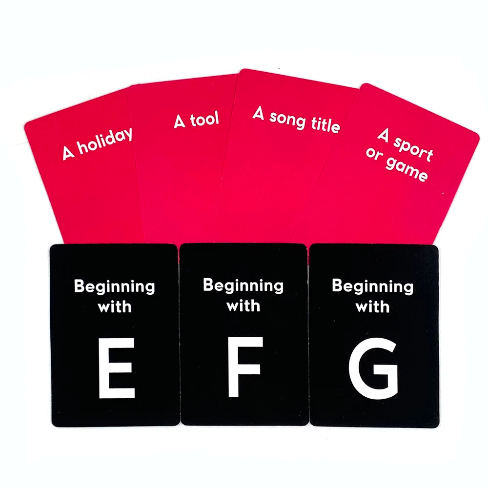 Board Game Card Game Quick Name Party Game Cards For That Tests Reaction Ability , Party Board Deck For Family and Friends