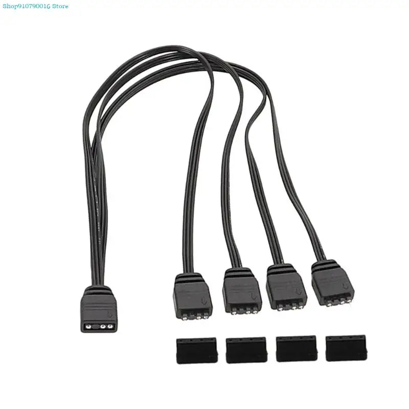 5V 3 Pin ARGB Splitter Cable 3Pin Addressable RGB Splitter Extension Connect and Extend Your Addressable LED Strips Fans