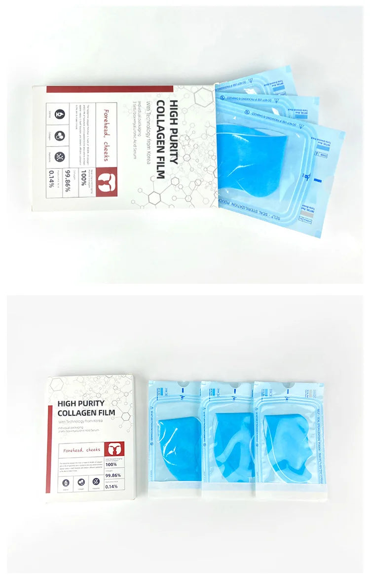Soluble Collagen Face Mask Hydrolyzed Film Anti Aging Moisturizing Mask Remove Dark Circles Firming Lifting Gel Skin Care Set