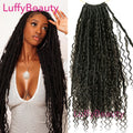 Pre-looped Crochet Boho Locs with Human Hair Curls Goddess Braids Curly Double Drawn Full End Hair Extensions for Black Women