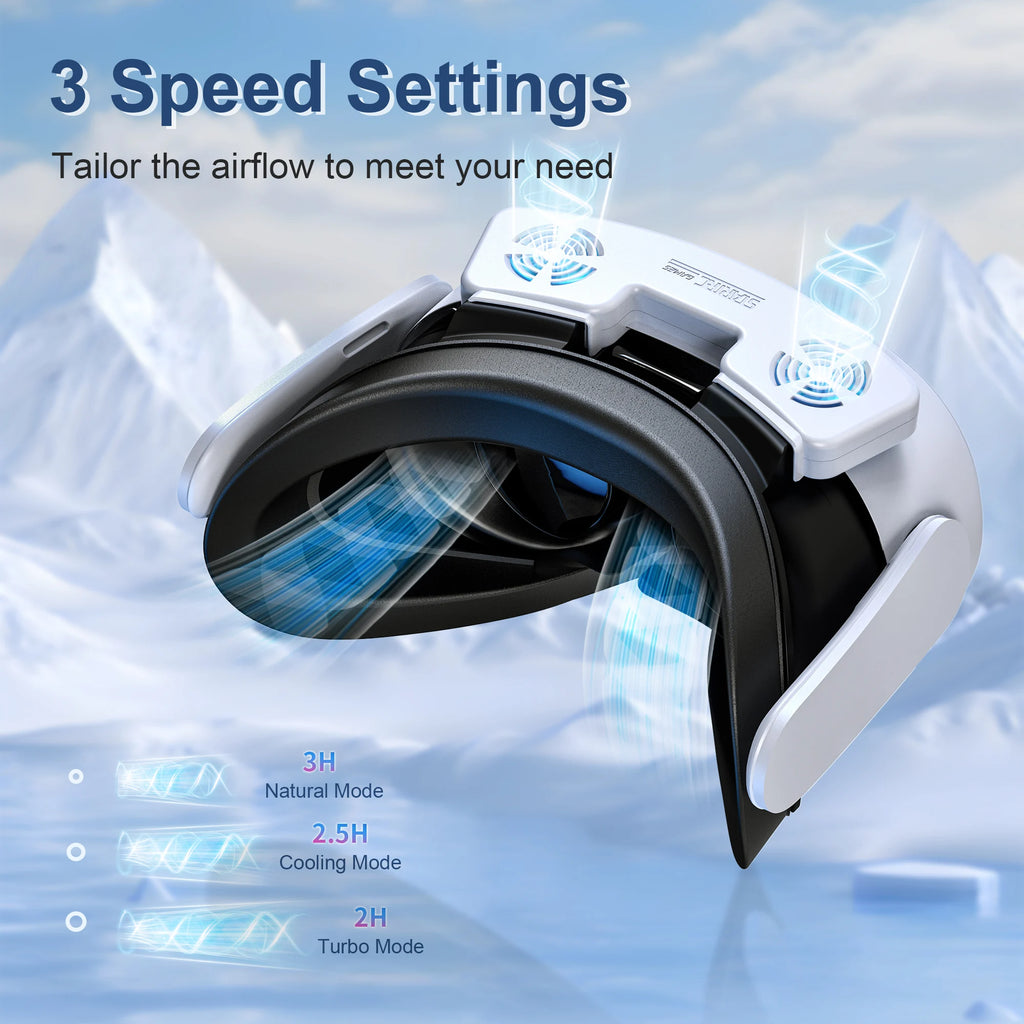 4 in 1 Face Mask Cover W Cooling Fan For Meta Quest 3S Case Replacement Face Pad Anti-Sweat Mask For Oculus Quest 3S Accessory
