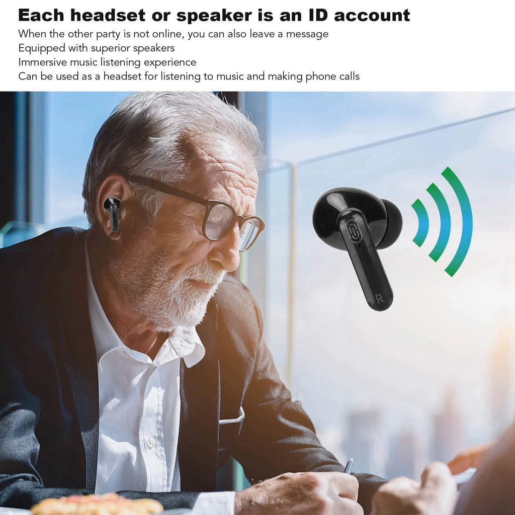 Language Translator Earbuds Support 144 Languages Translate Travel Shopping Multifunctional Bluetooth Language Translator Device