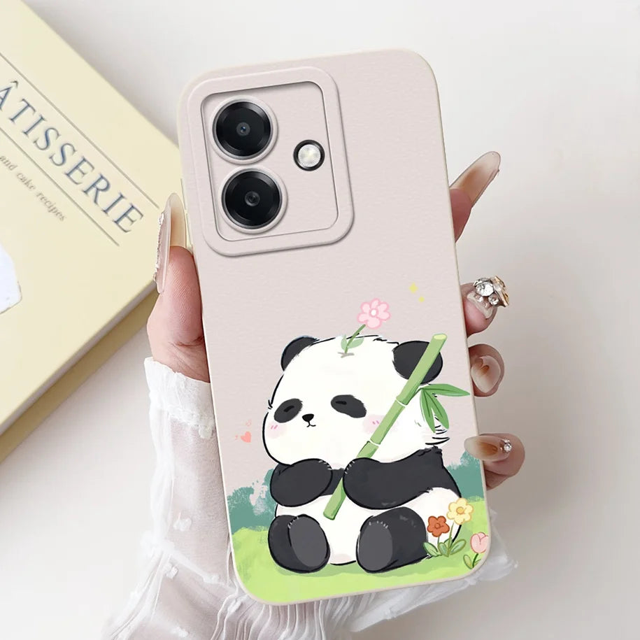 For Funda OPPO A3 A3x 4G Case 2024 Cute Panda Rabbit Soft Silicone Candy Painted Phone Covers For OPPO A40 5G OPPOA3 A 3x Bumper