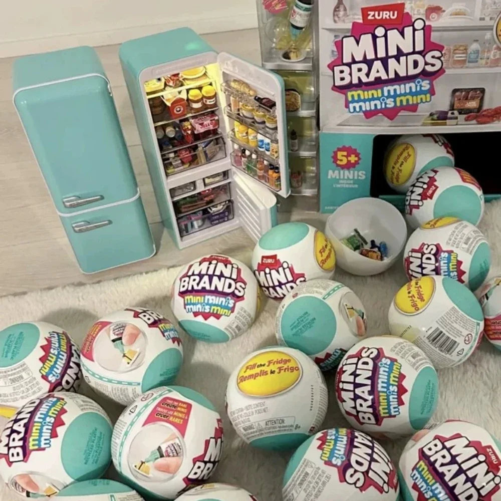 Zuru Food Series Mini Brands Fill The Fridge Series Brands Master Chef Tiny Create Krispy Kreme Retro Grocery Food The Fridge