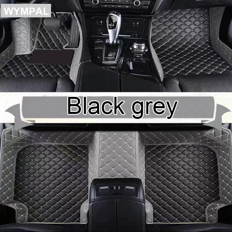 Car Mats Floor For Hyundai Kona Electric OS 2018 2019 2020 2021 2022 Anti Dirt Protective Carpets Leather Mats Car Accessoriess