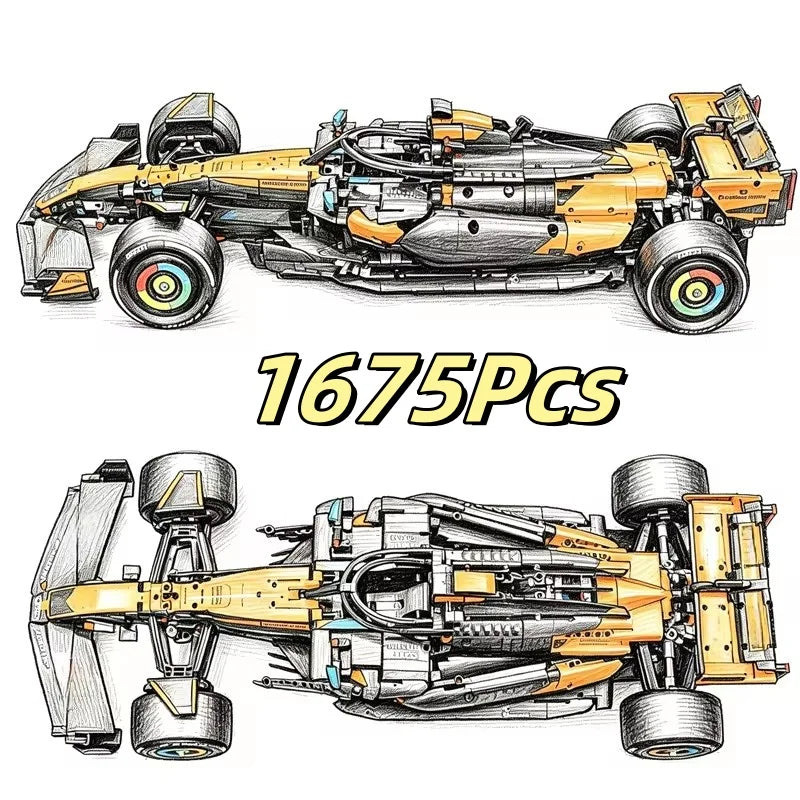 New MOC Car Model 1361Pcs/1639Pcs/1675Pcs Home Decor Holiday