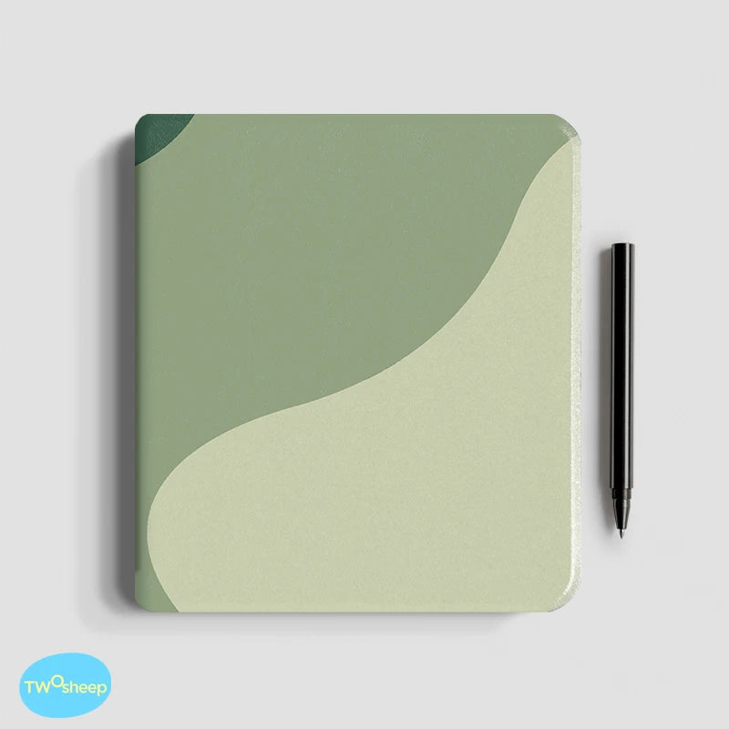 Twosheep 7-inch Case for Kobo Libra Colour and Kobo Libra2 TPU Shell Magnetic Flip Auto Sleep Wake Cover Solid Color Pattern