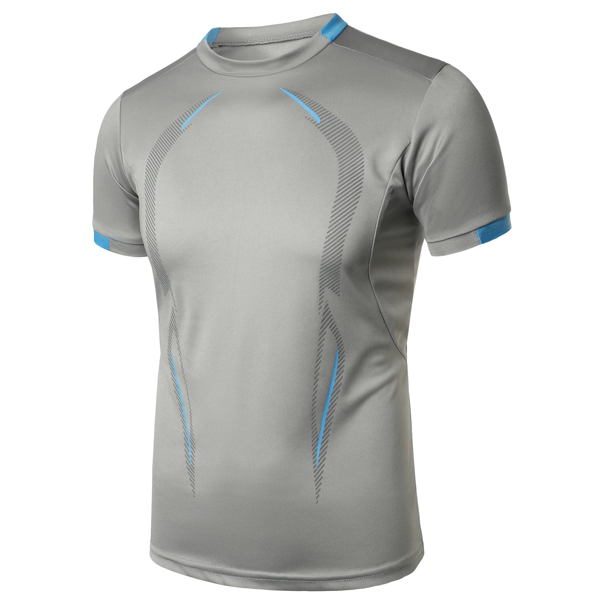 Summer men's fitness sports training Breathable short sleeve quick drying clothes men's sports fashion short sleeve T-shirt