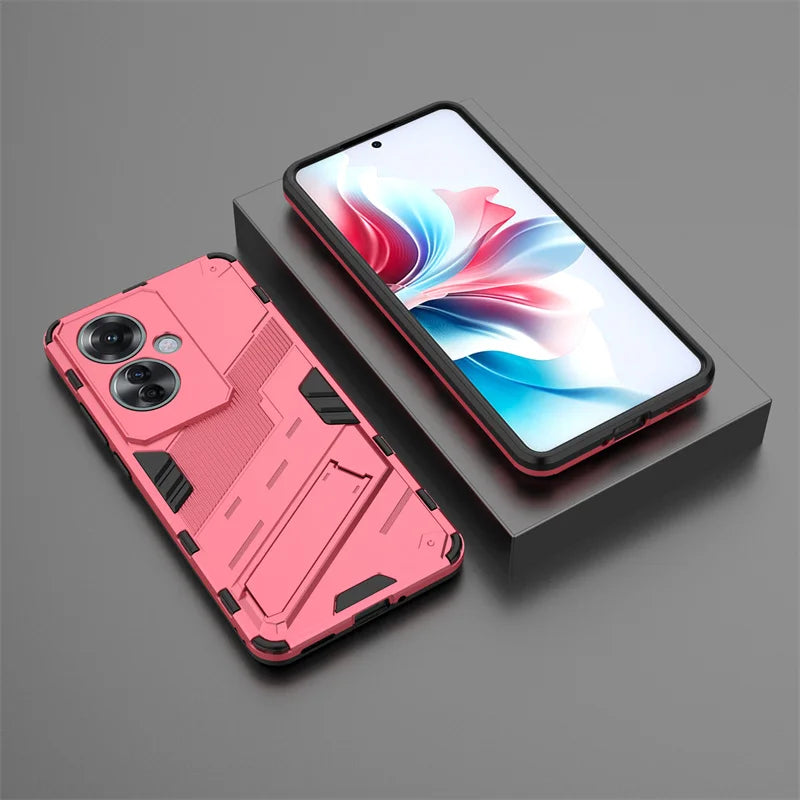 Case For Oppo Reno11 F Cover Magnetic Car Holder Stand Armor Phone Cases For Oppo Reno 11F Reno11F 5G CPH2603 Shockproof Funda