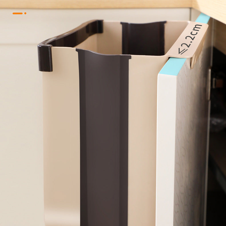 Kitchen Car Trash Can, Folding Garbage Bin, Waste Bin, Dustbin, Rubbish Bin, Recycle Bin for Kitchen