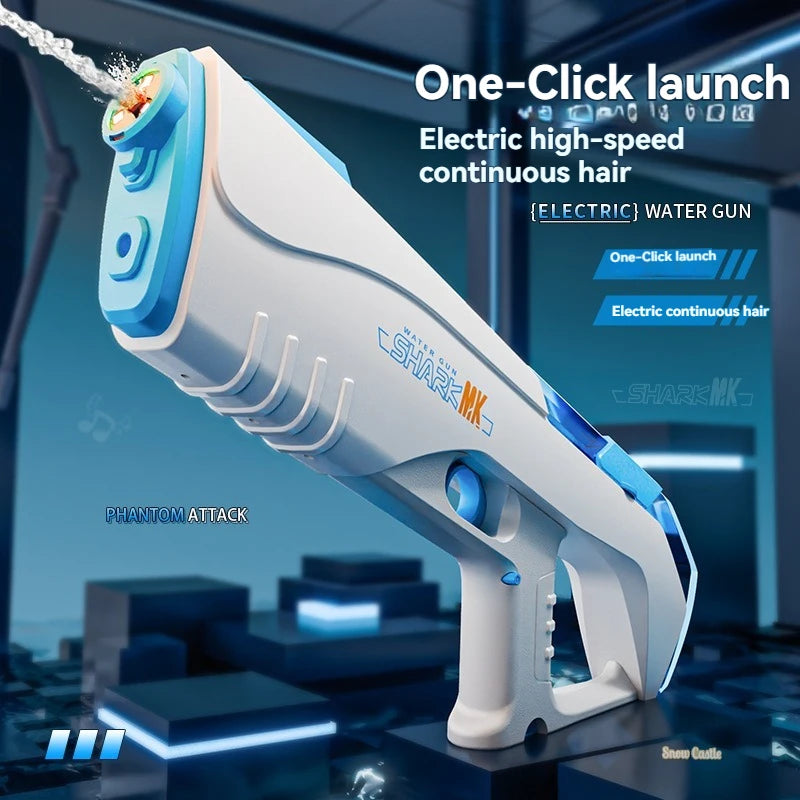Summer High Pressure Electric Water Gun, Automatic Water For Outdoor Pool, Multiple People Fighting Games Water Toys