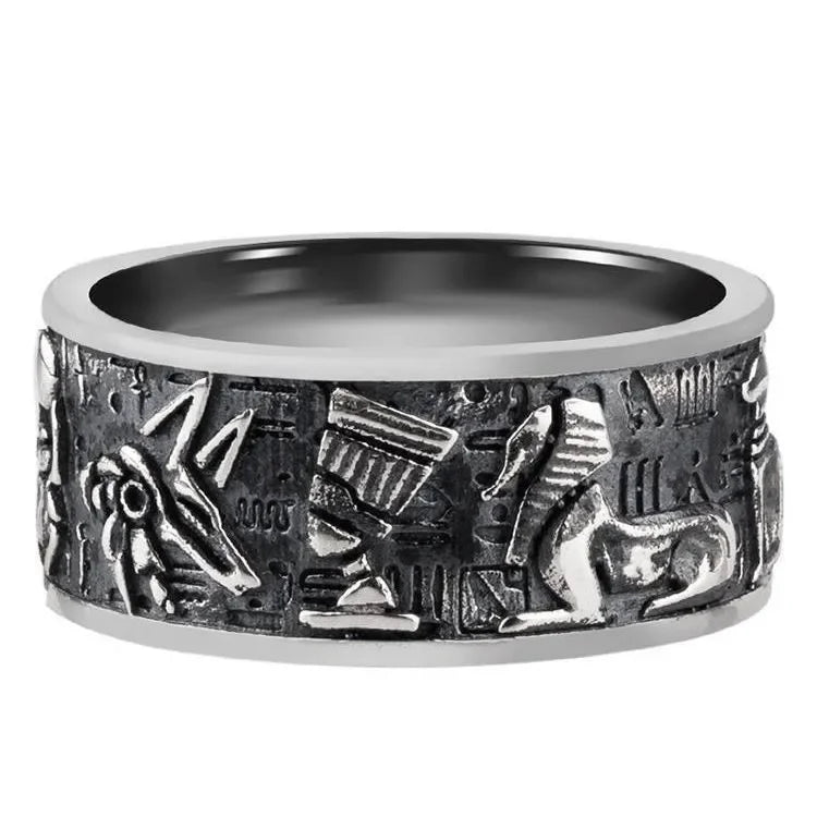 Best Sellers! S925 Thai Silver, Horus Eye Retro Ring