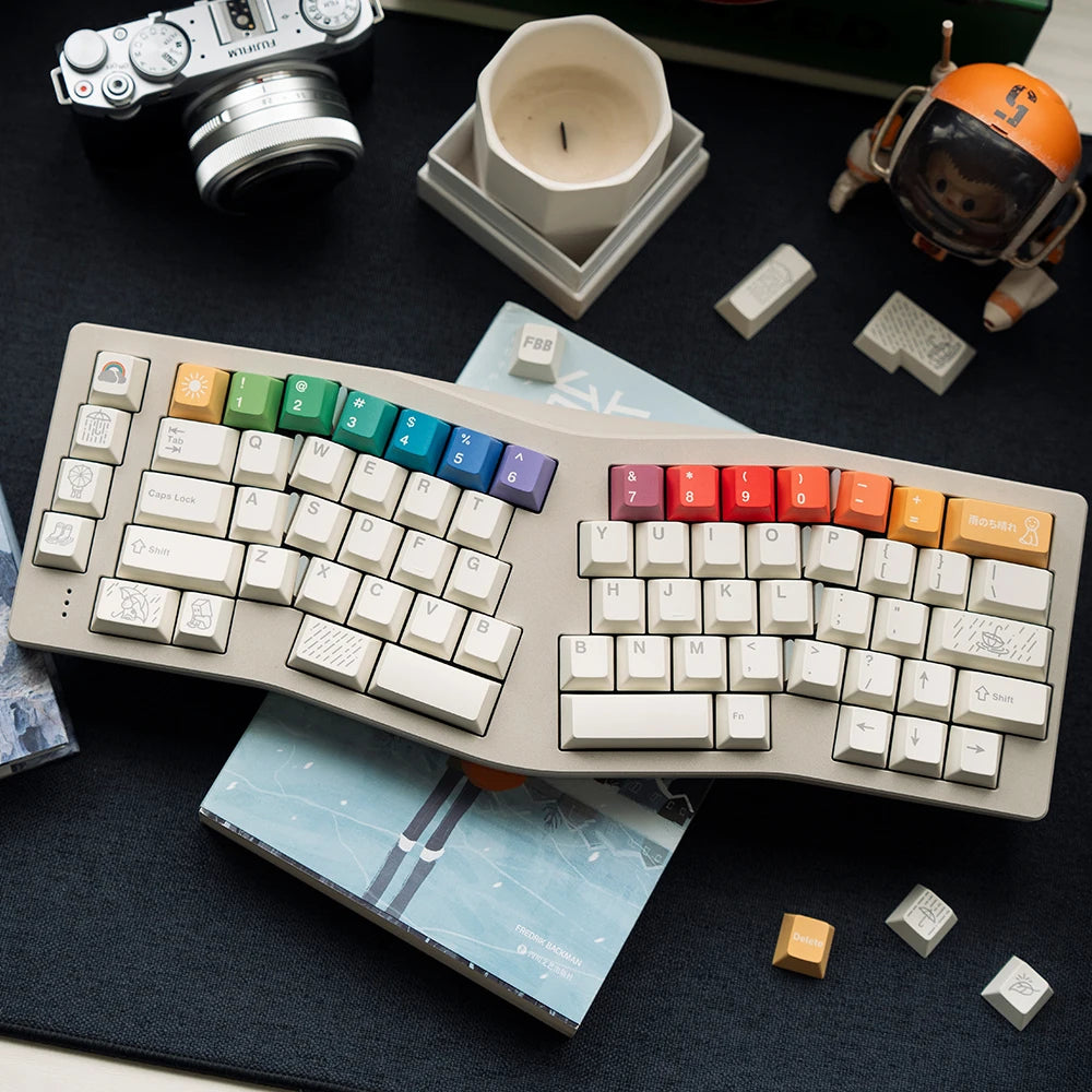 FBB Keycaps After The Rain 179keys PBT Dye-Sub Custom Cherry Profile For Mx Cherry Switch Gaming Mechanical Keyboard 68 75% DIY