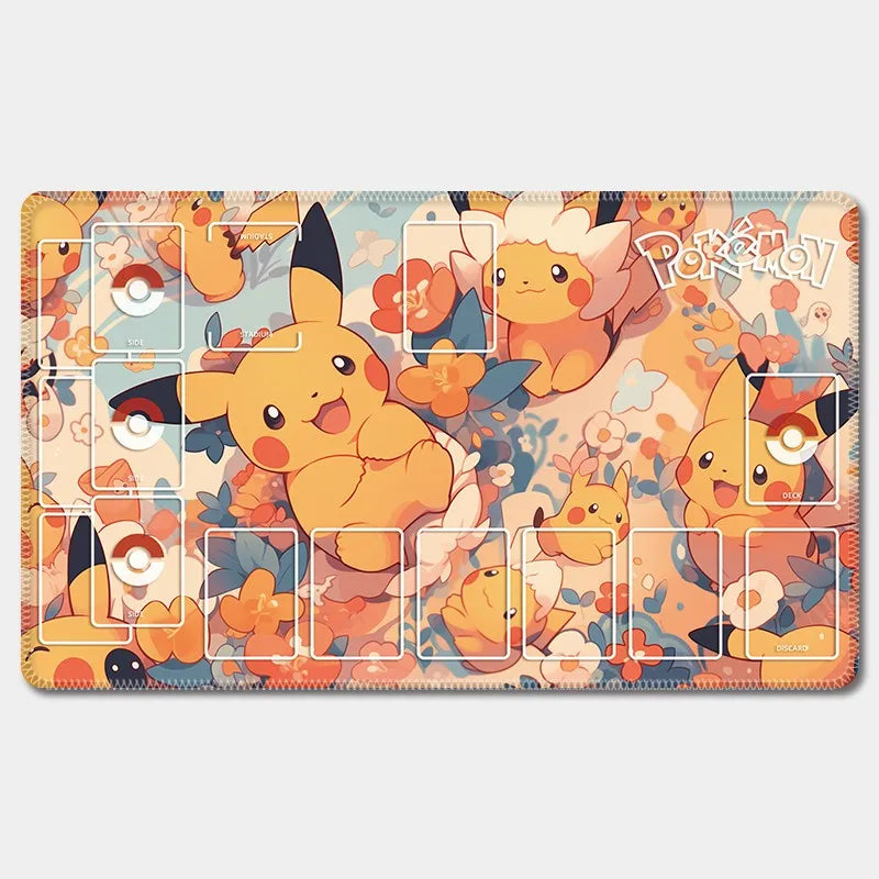 PTCG Pokemon Iono Rosa Eevee Snorlax Animation Characters Single Table Mat Battle Pad Classics Anime Collection Cards Toy Gift