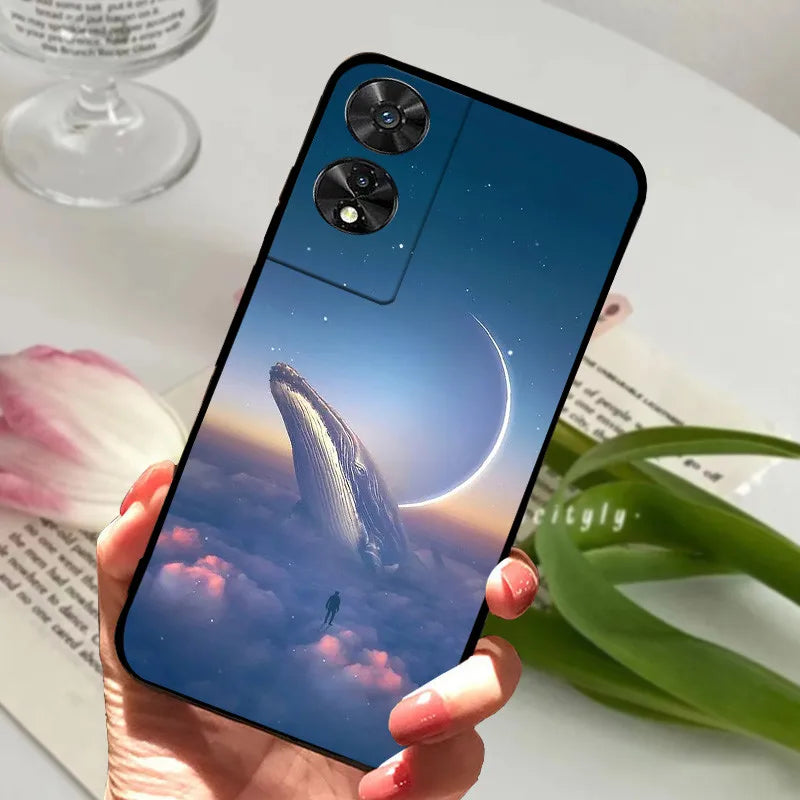 For TCL 505 Case TCL 50 SE / 50 5G Silicone Shockproof Soft Phone Cover for TCL 505 Case Funda Cute TPU Coque Protective Shell