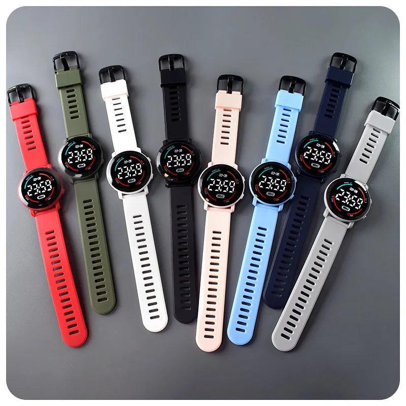 LED Digital Kids Watches Luminous Waterproof Sport Children Watch Silicone Strap Electronic Wrist Watch For Boys Gril reloj niño