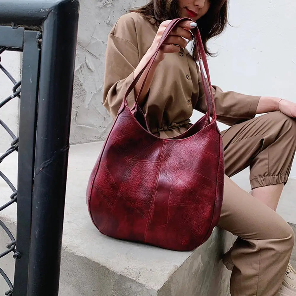 Women's Handbags Vintage Luxury Leather Shoulder Bag Designers Large Bag Modern Fashion Brand Female