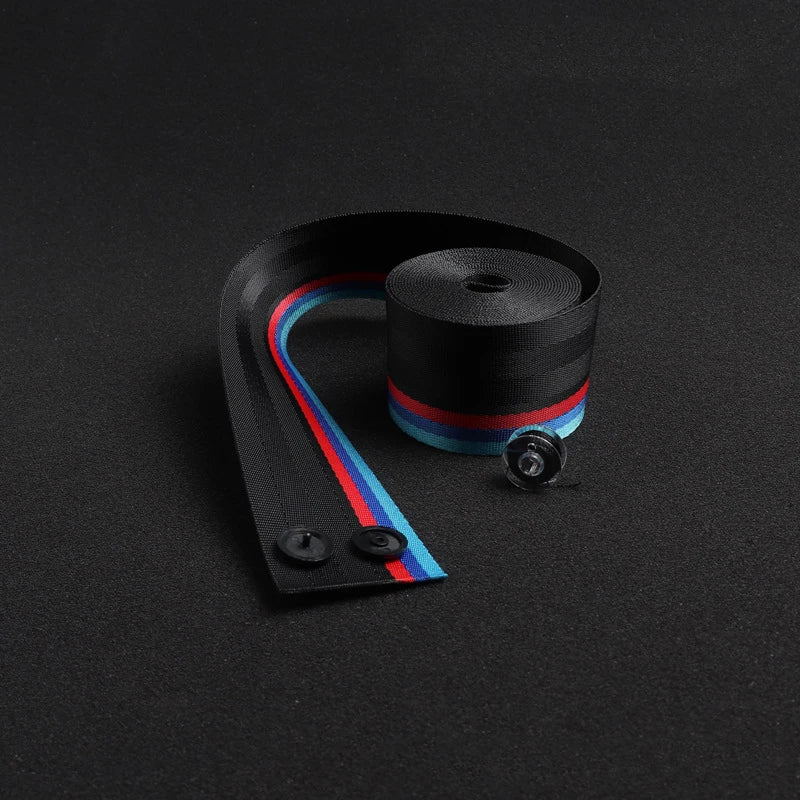 2PCS Car Modification Seat Belt High Strength Wear-resistant Nylon Seat Belt Colourful Universal Colorful Seat Belt Auto Parts